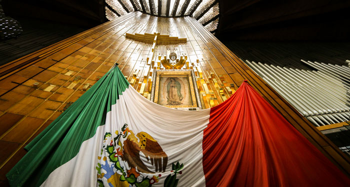 Basilica of Our Lady of Guadalupe, where pope will stop.