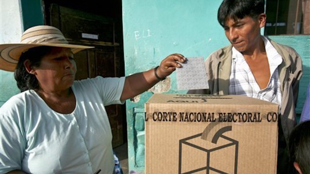 voting in Bolivia