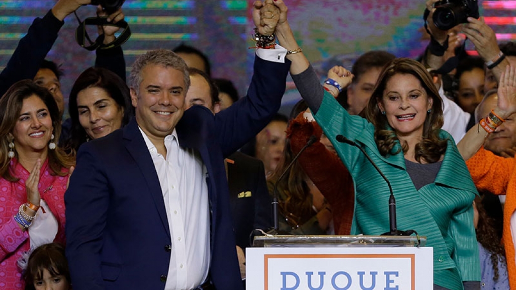 Iván Duque wins Colombia's presidential election