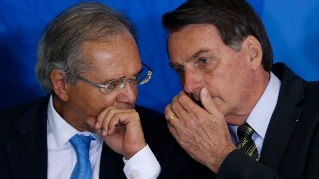 Paulo Guedes and Jair Bolsonaro (AP)