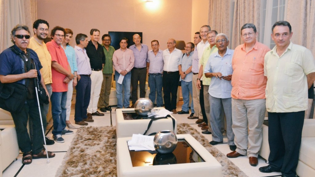 The negotiators in Havana. (Image: Colombian High Commissioner for Peace Twitter)