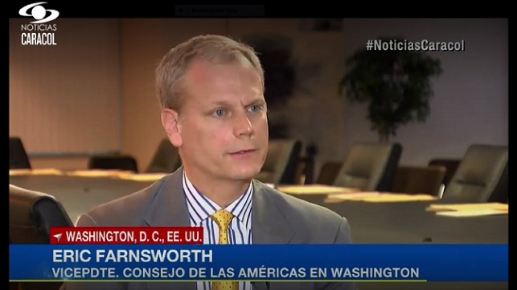 Eric Farnsworth Noticias Caracol Interview January 24