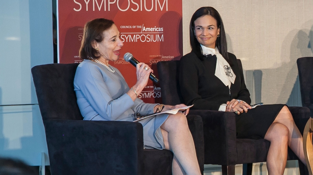 Susan Segal and Isabel de Saint Malo at the 2018 COA Symposium.