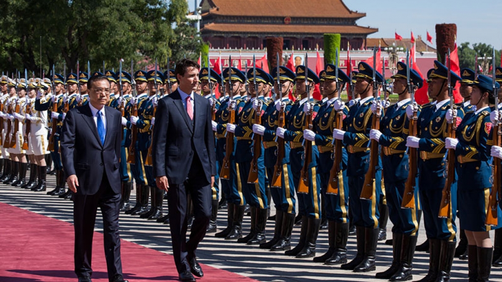 Canada's PM Justin Turdeau in China