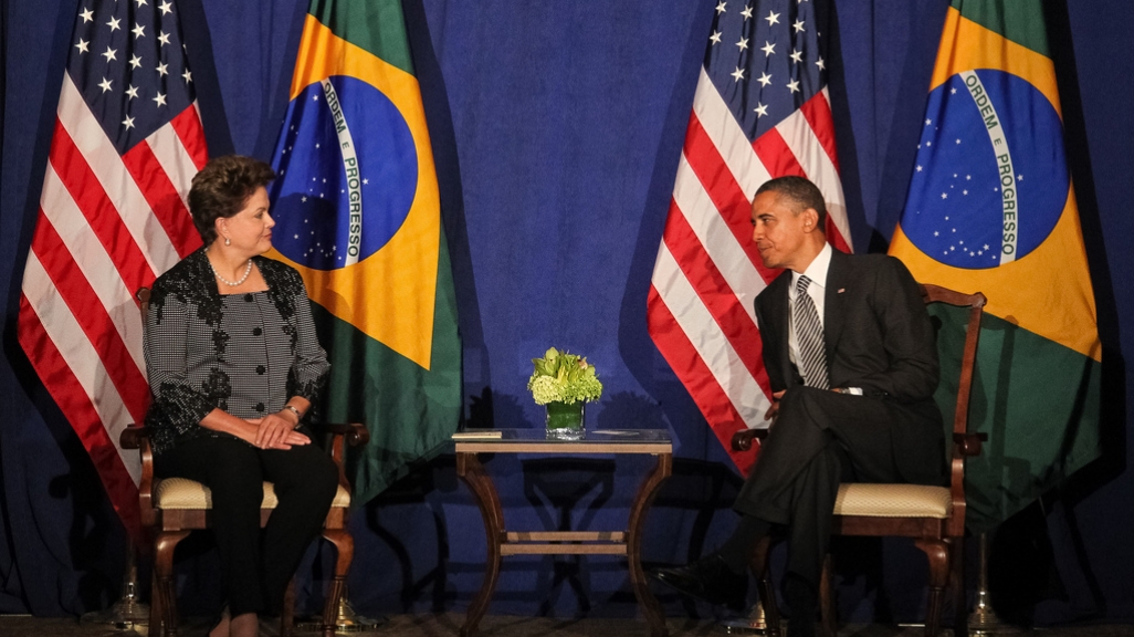 Presidents Dilma Rousseff and Barack Obama