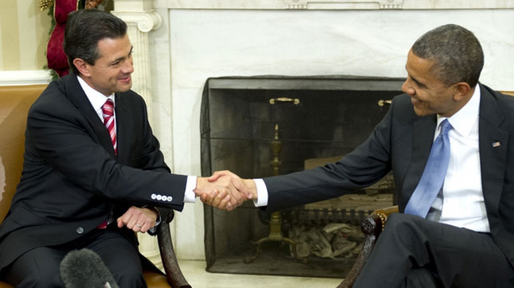 Presidents Barack Obama and Enrique Pena Nieto