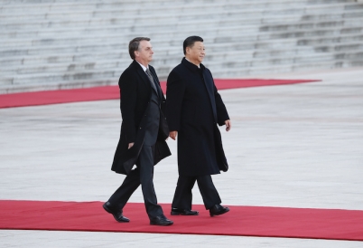 Bolsonaro and Xinping.