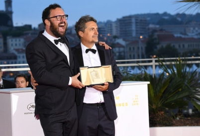 Kleber Mendonça and Juliano Dornelles at Cannes 2019