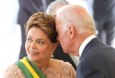 Joe Biden and Dilma Rousseff. (AP)