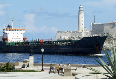 Venezuelan tanker in a Havana port