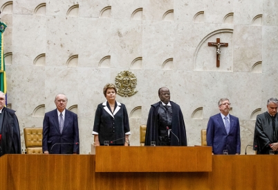 President Dilma Rousseff at the Supreme Court