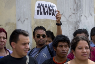 Guatemalans protest against President Otto Perez Molina and call for CICIG