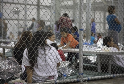 A detention center in McAllen, Texas, Sunday, June 17, 2018. (Image: U.S. Customs and Border Protection)