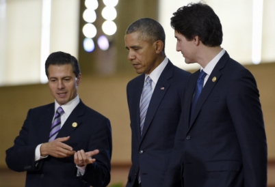 Enrique Peña Nieto, Barack Obama, and Justin Trudeau