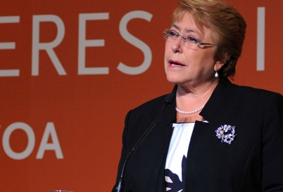 Presidenta de Chile Michelle Bachelet