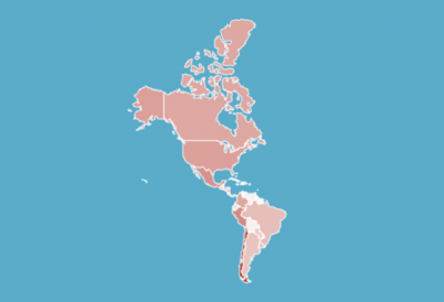 Map of trade agreements in the hemisphere