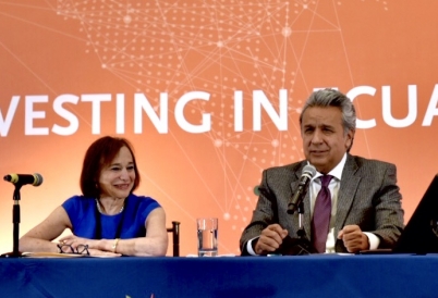 AS/COA President and CEO Susan Segal and Ecuadoran President Lenín Moreno (Image: Jaime Cuenca)