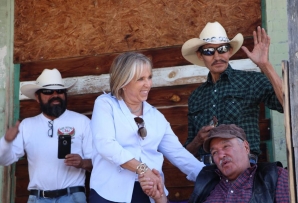 Michelle Lujan Grisham campaigns in New Mexico.