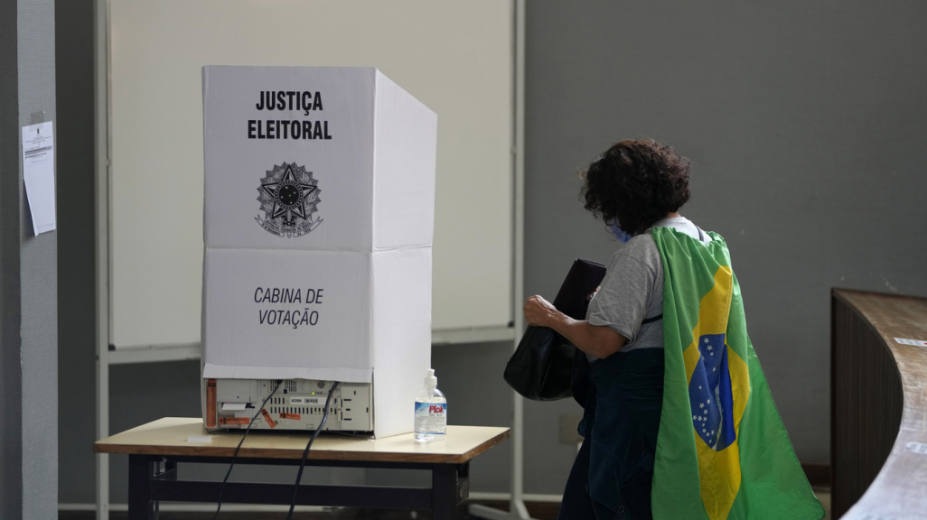 A Brazilian voter. (AP)