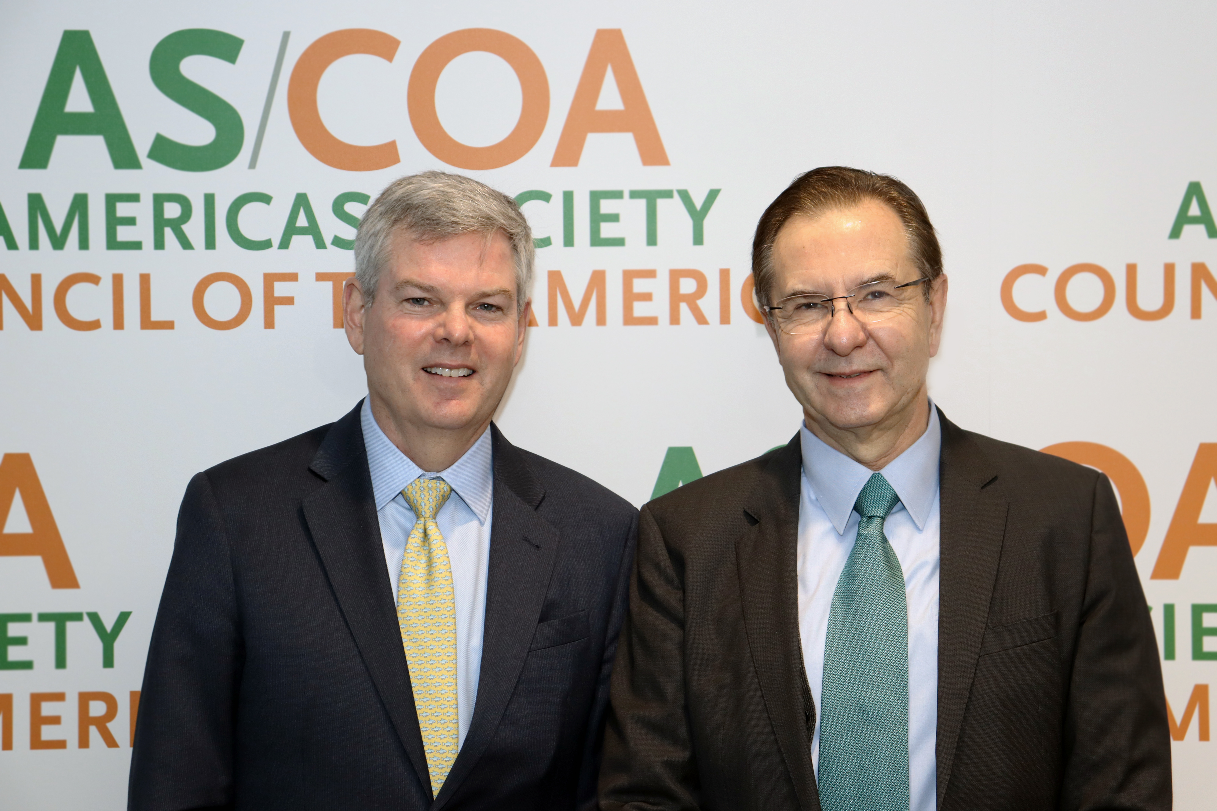 AS/COA Vice President Kevin Sullivan and Mexican Ambassador to the U.S. Moctezuma. 