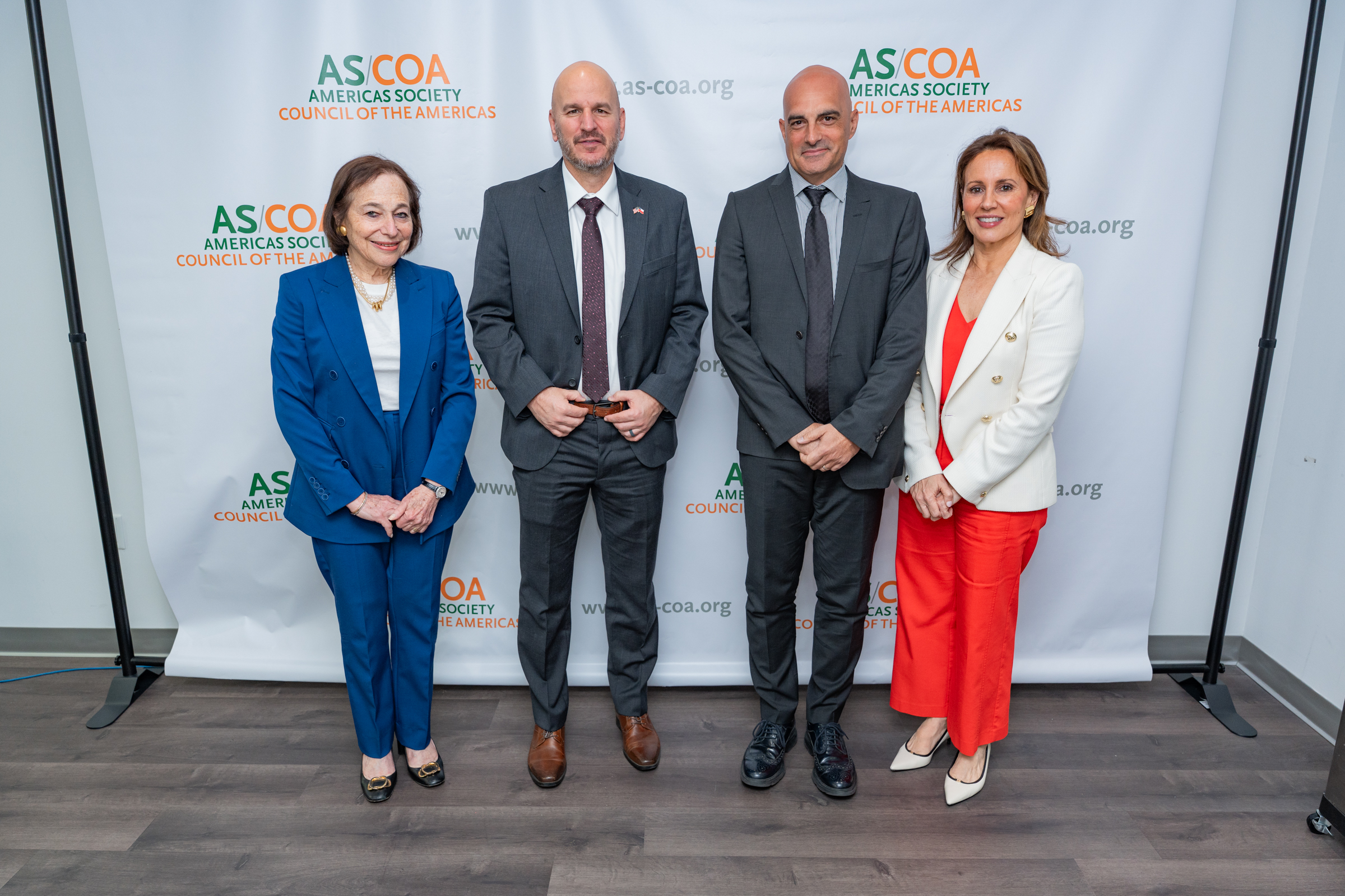 AS/COA's Susan Segal, Ambassador Brandon Judd, PMI's Marco Hannappel, and AS/COA's Maria Lourdes Teran.
