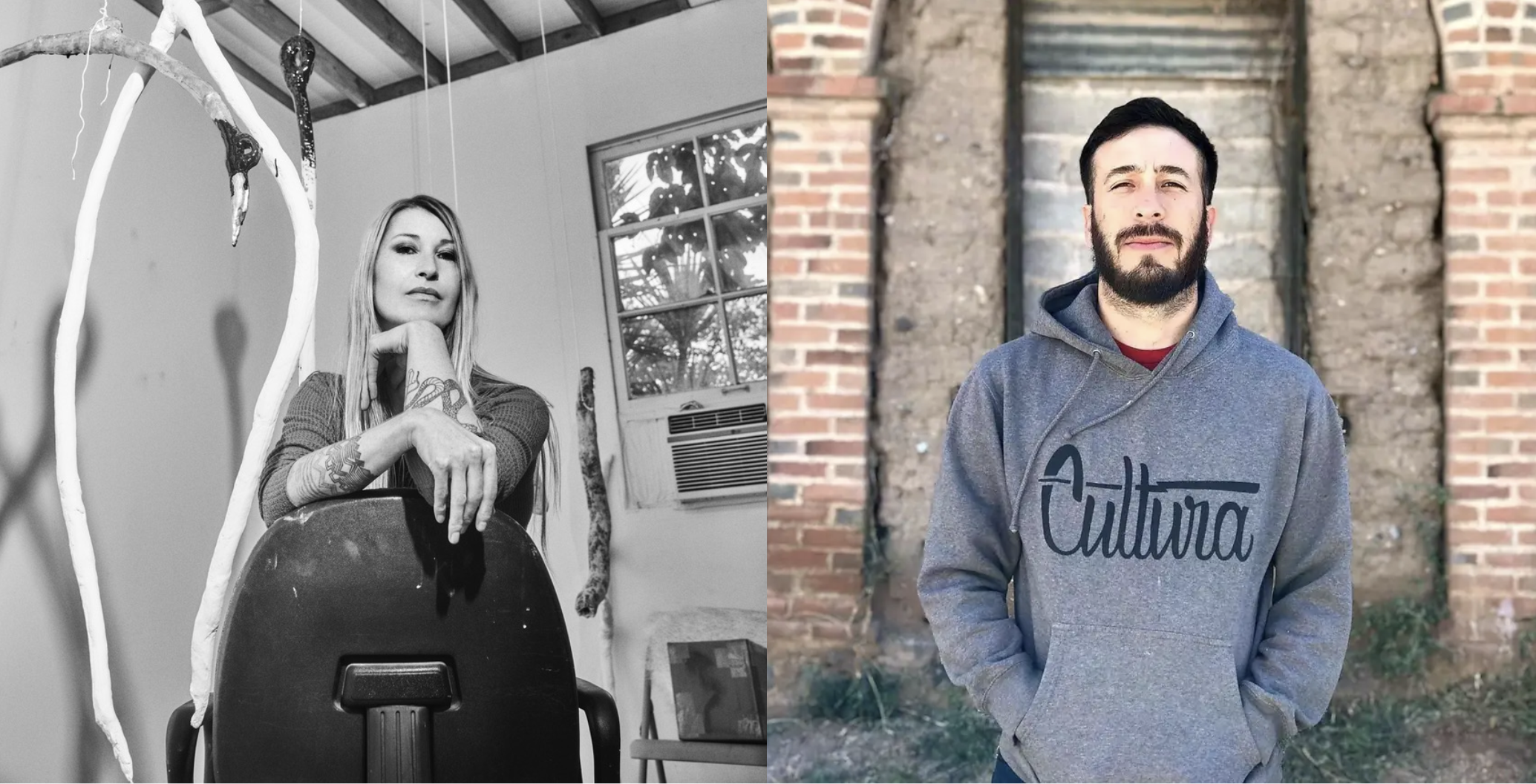 (left) Karen Lofgren, Image: Shayan Asgharnia. (right) Vicente Telles, Image: Edgar Briones.