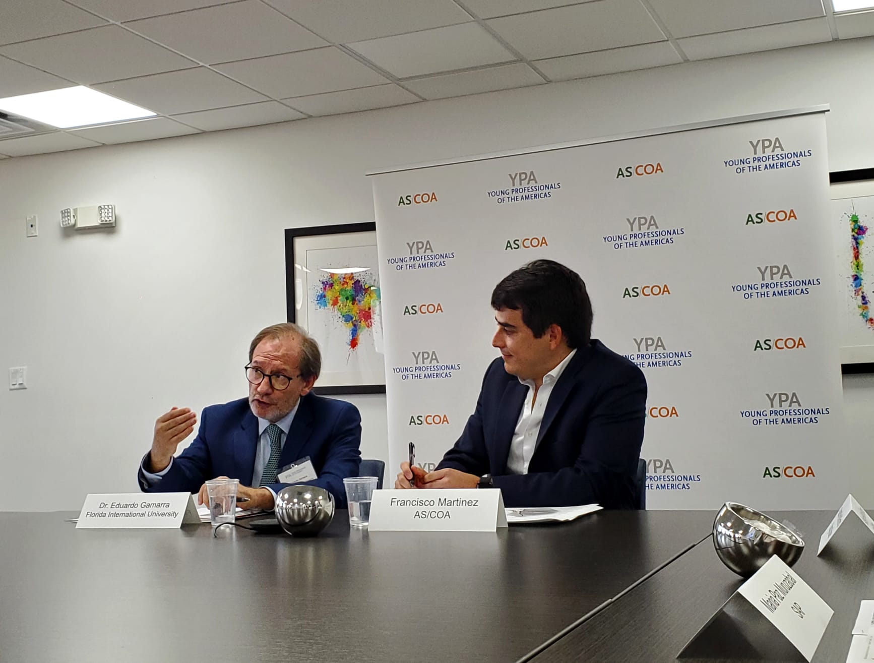 Dr. Eduardo Gamarra (L) and Francisco Martinez (R).