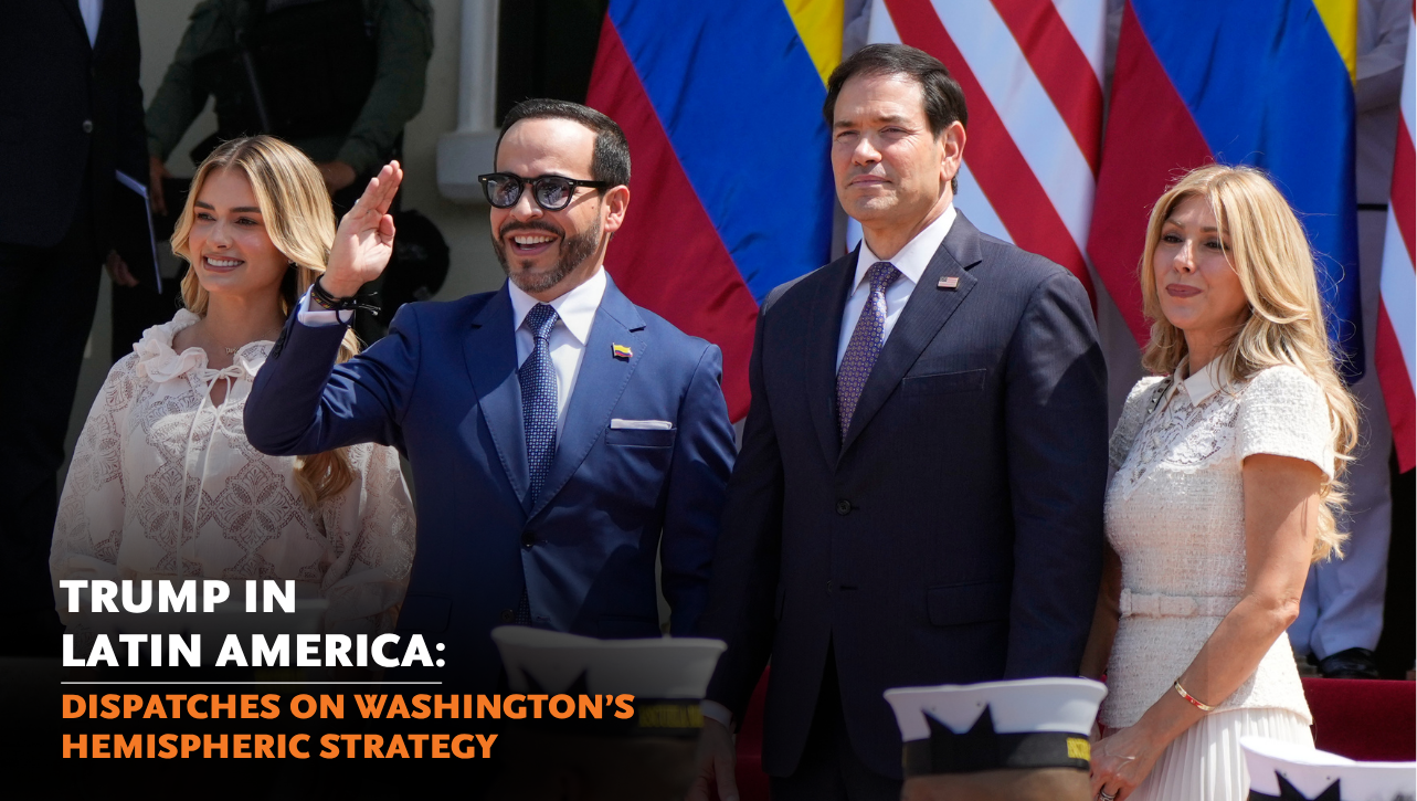 Center: Colombian President Abelardo de la Espriella and U.S. Secretary of State Marco Rubio. (AP)