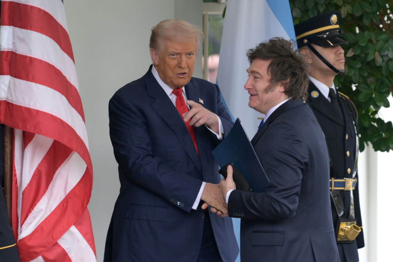 Donald Trump and Javier Milei