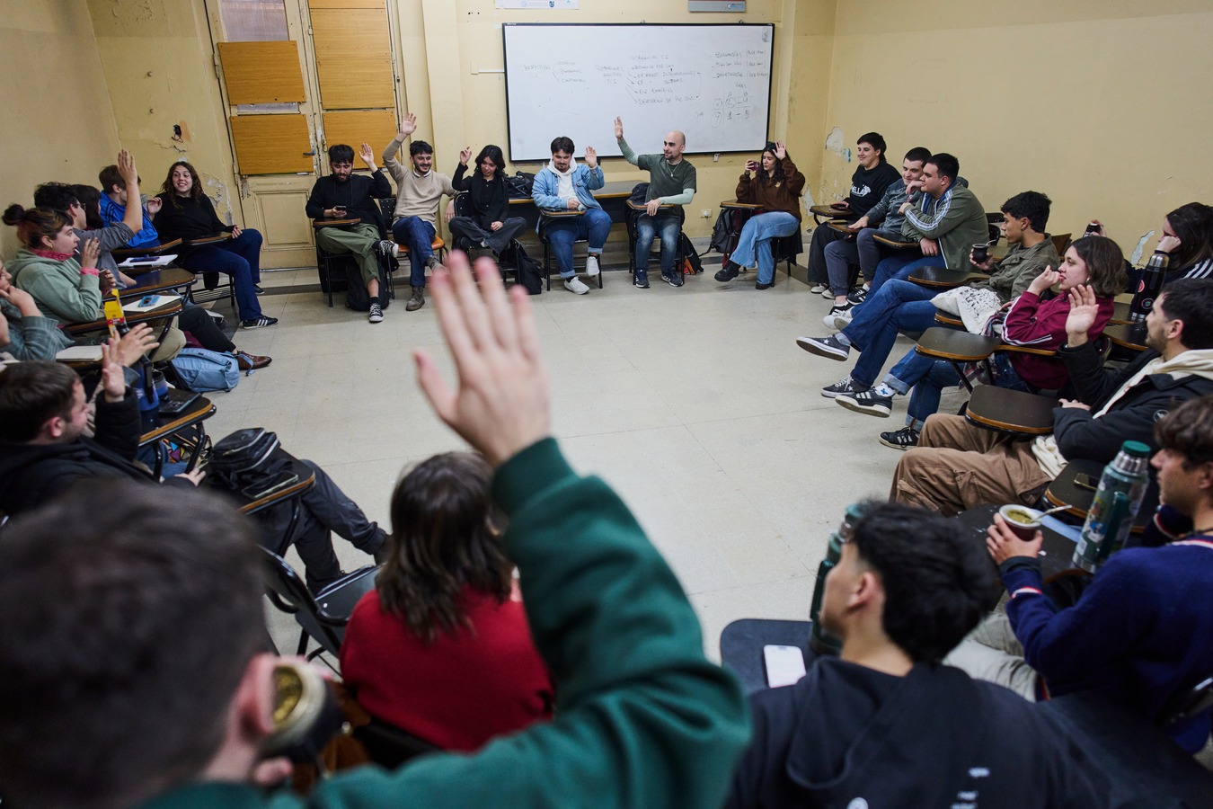 University students in Buenos Aires