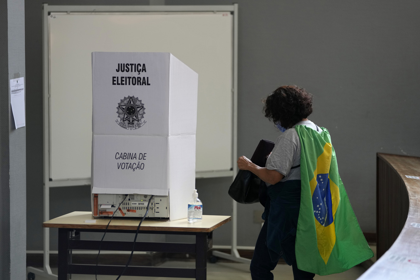 A Brazilian voter. (AP)