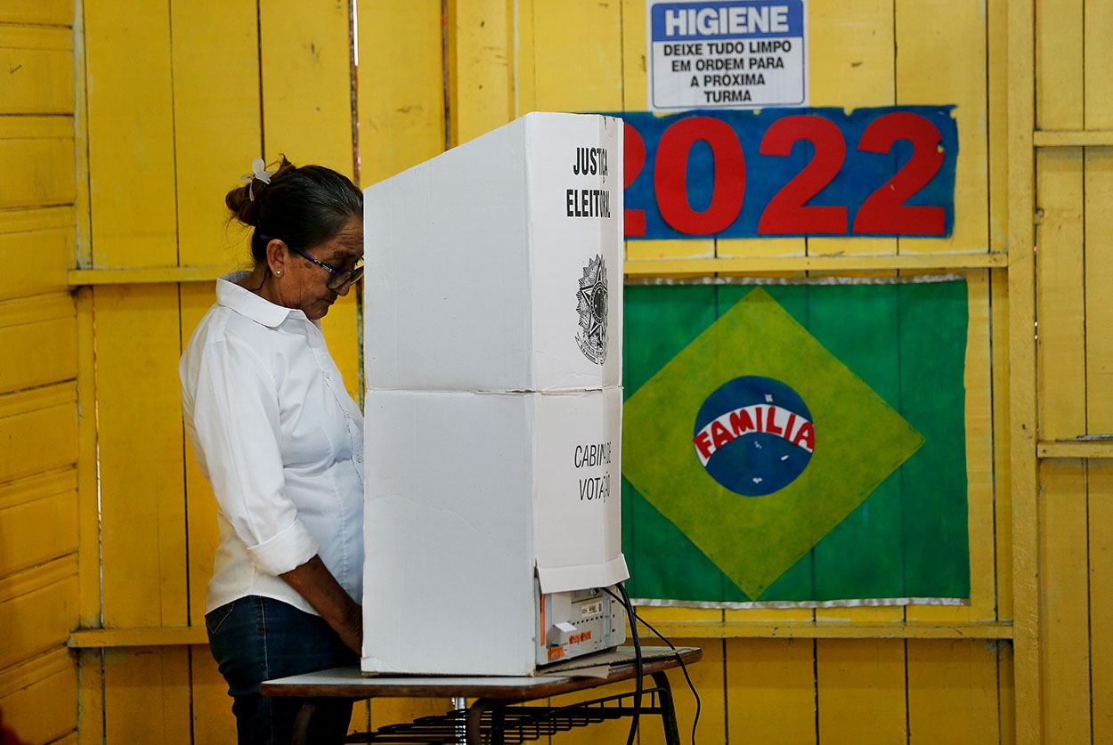 A Brazilian votes. (AP)