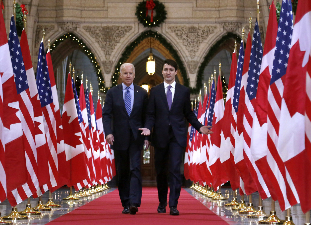President Biden and Prime Minister Trudeau. (AP)