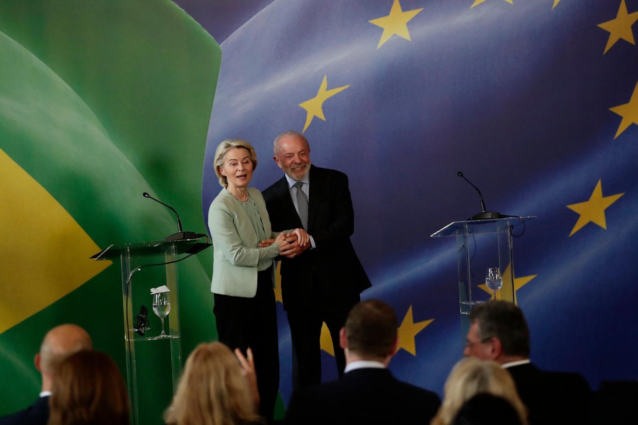 Brazil's President Lula and European Commission President von der Leyen