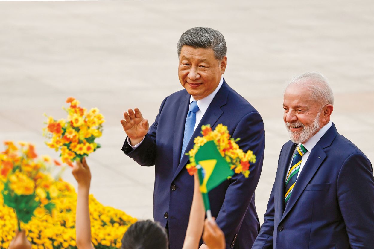 Presidentes Xi Jin Ping and Lula da Silva