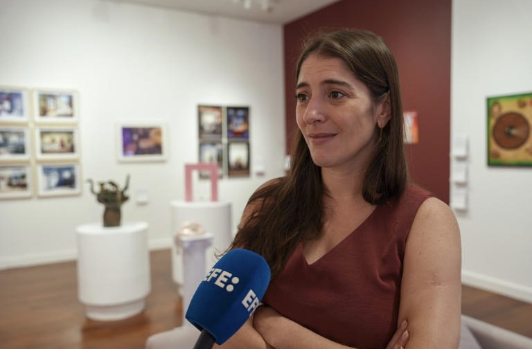 Aime Iglesias Lukin during the interview