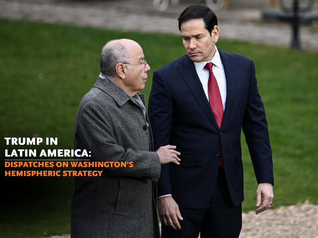 (L-R) Brazilian Foreign Minister Mauro Vieira and U.S. Secretary of State Marco Rubio. (AP)