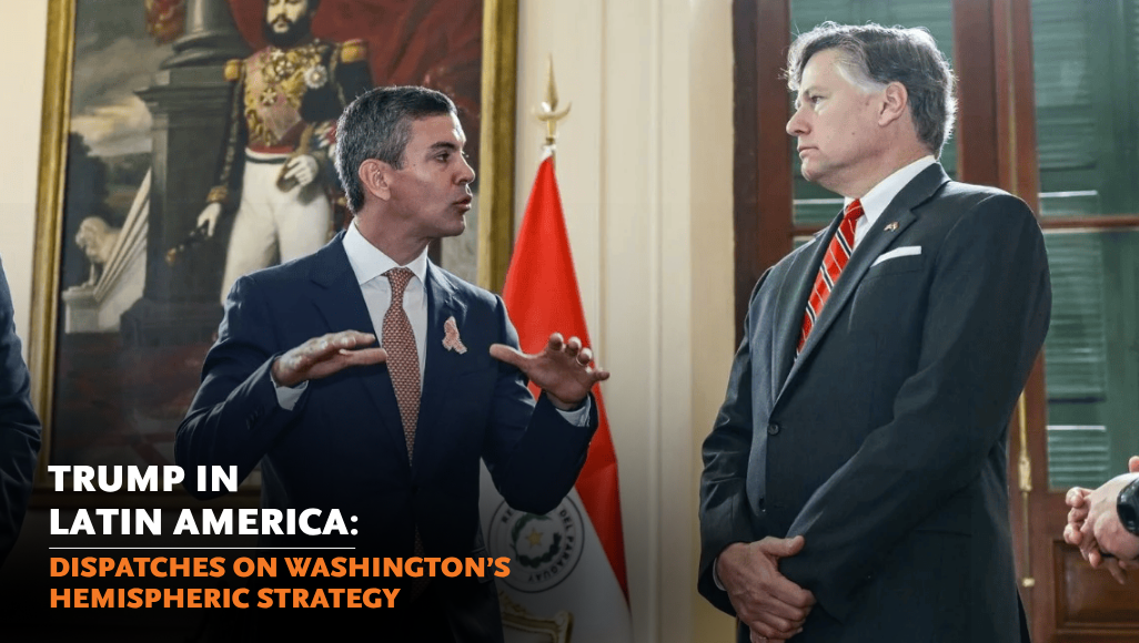 Paraguay's Santiago Peña and U.S. Dep. Sec. of State Christopher Landau