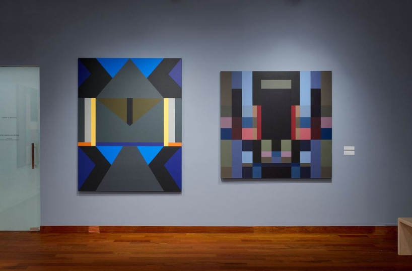 Installation photo of Fanny Sanín: Geometric Equations. (Photo: Arturo Sanchez)