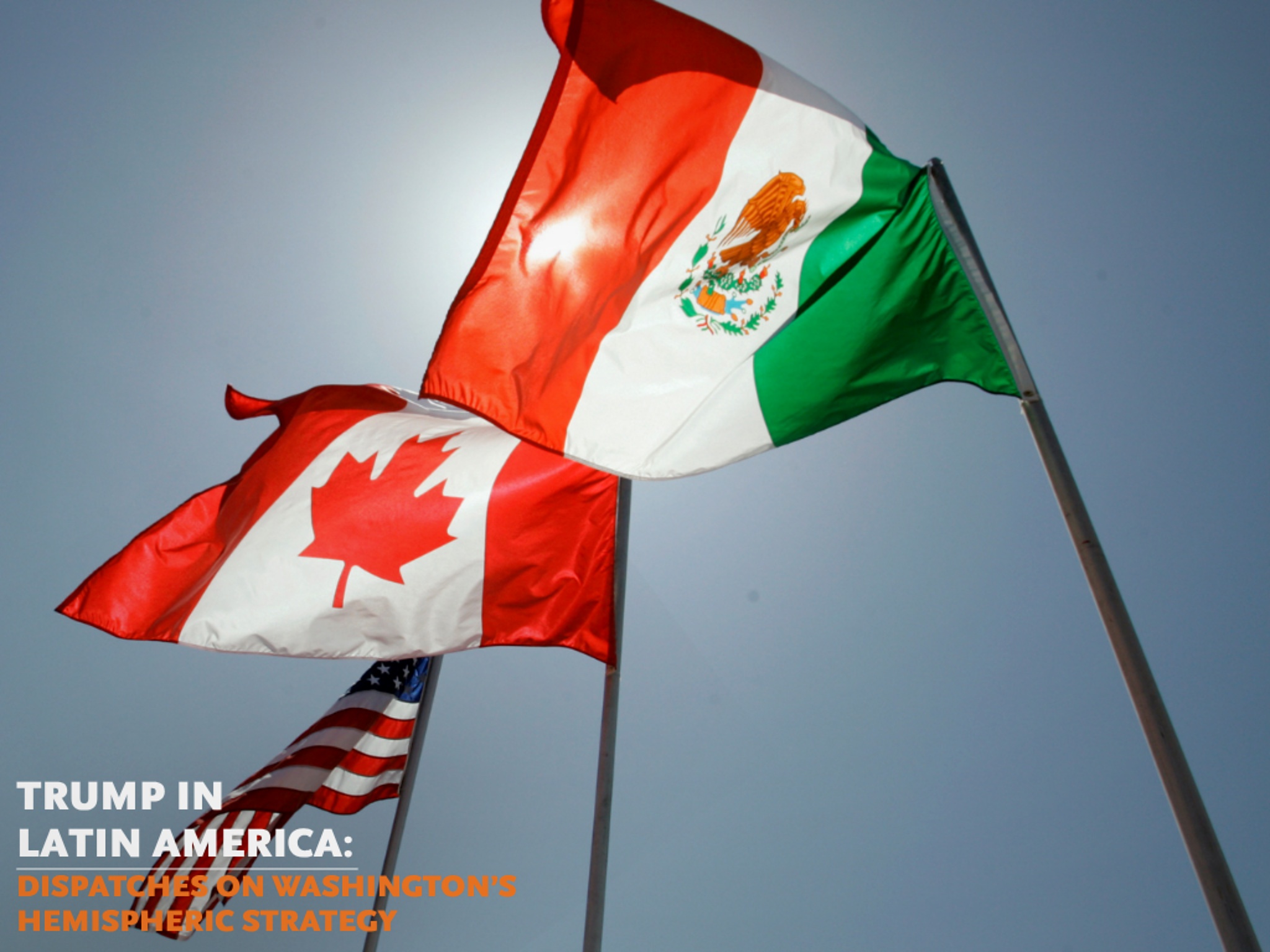 canada mexico US flags