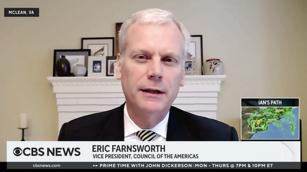 Eric Farnsworth on CBS News