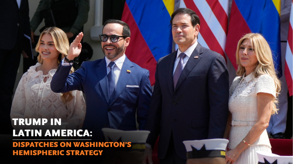 Center: Colombian President Abelardo de la Espriella and U.S. Secretary of State Marco Rubio. (AP)