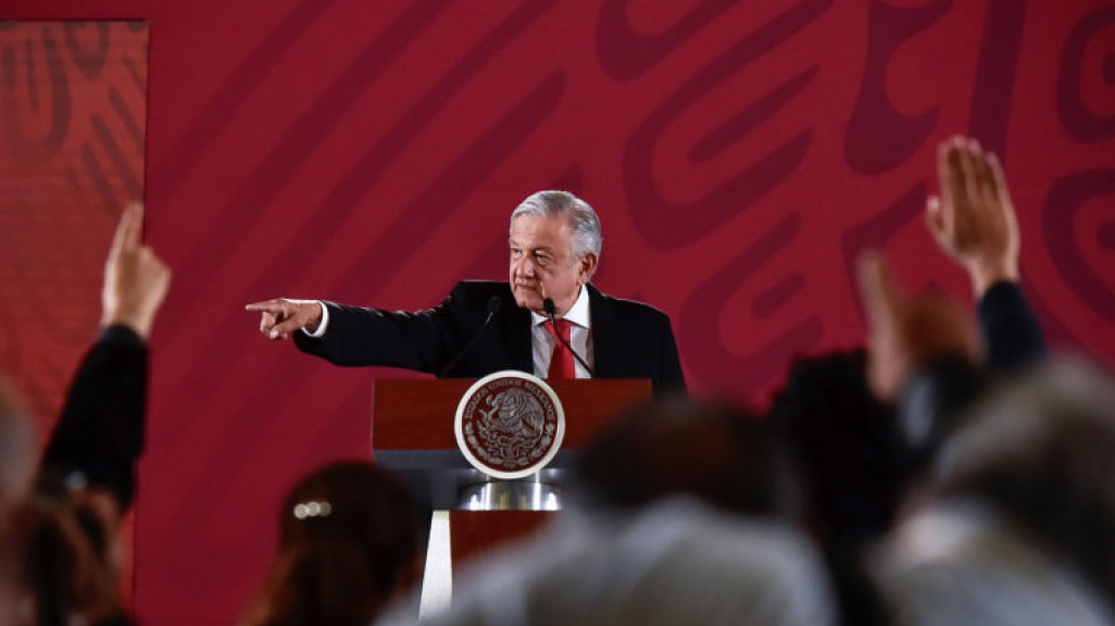 President AMLO in a mañanera. (lopezobrador.org.mx)