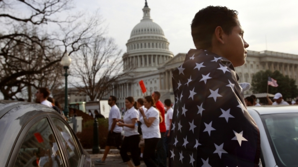 Immigration Rally in Front of the White House