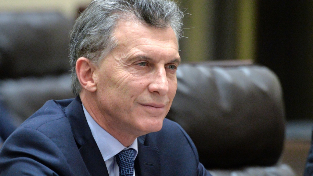 Argentina's president Mauricio Macri