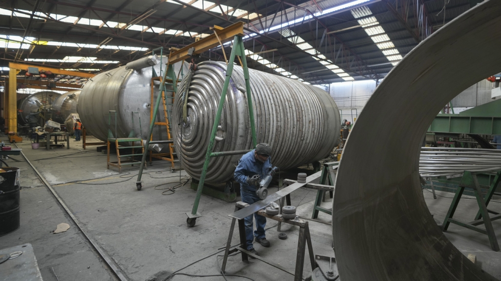 A steel factory in Mexico