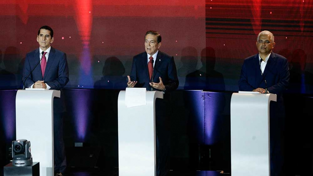 Panamanian Presidential candidates Roux, Cortizo, Blandon. (AP)