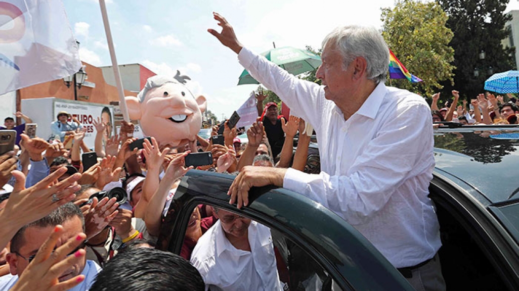 Andrés Manuel López Obrado in Nuevo León, Mexico.