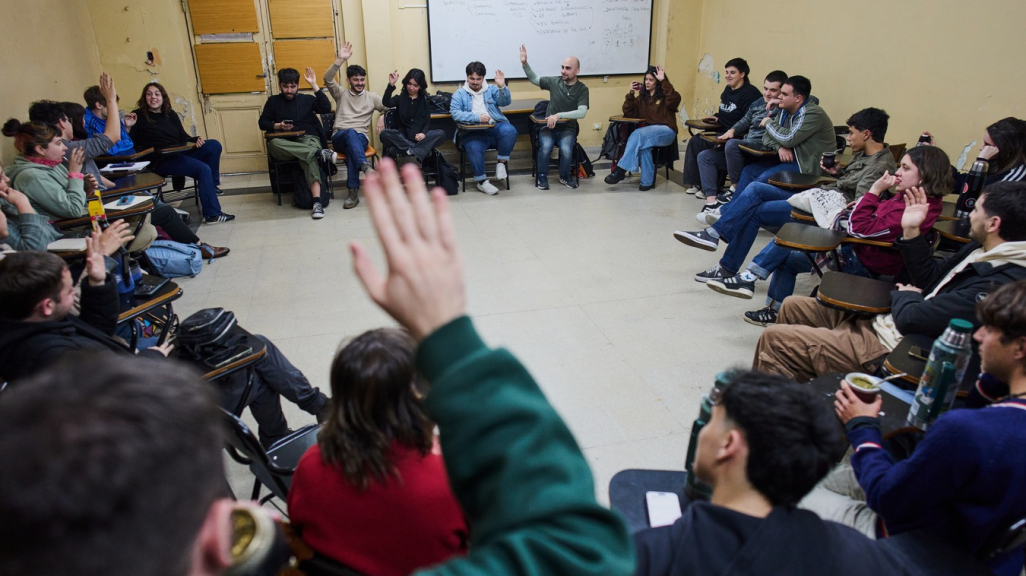 University students in Buenos Aires