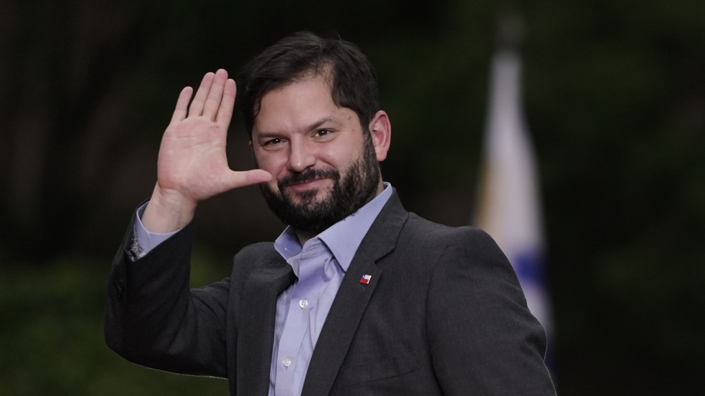 Chilean President Gabriel Boric. (AP)